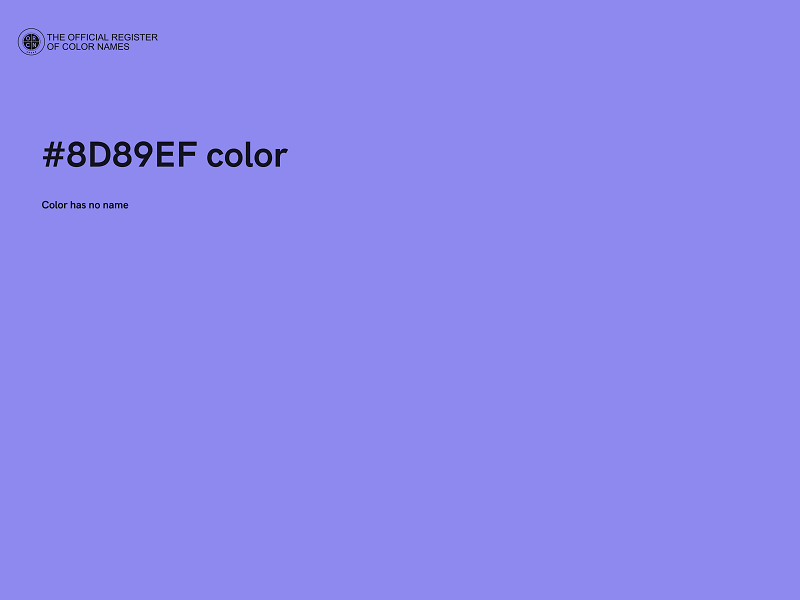 #8D89EF color image