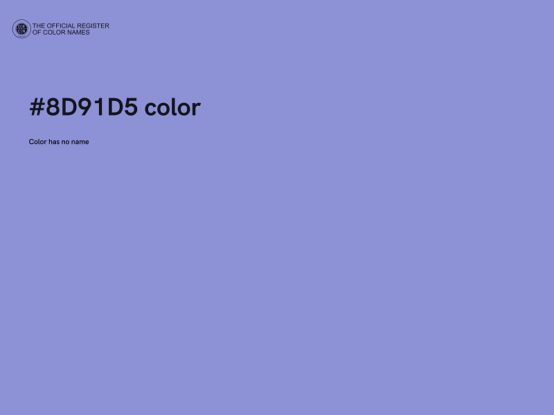 #8D91D5 color image