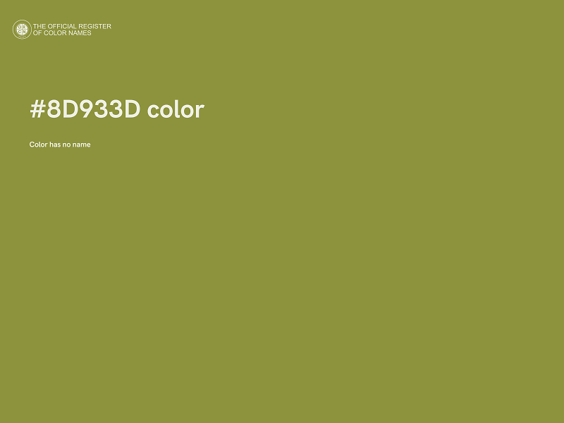 #8D933D color image