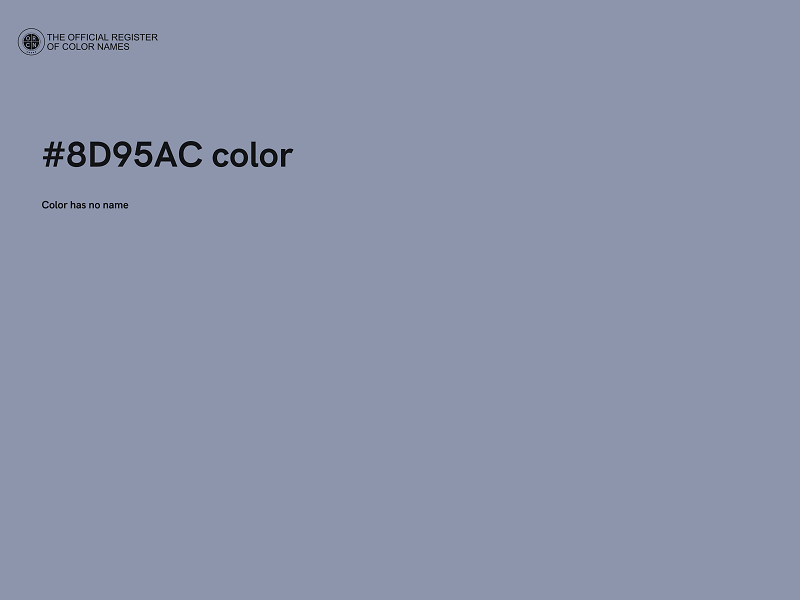 #8D95AC color image