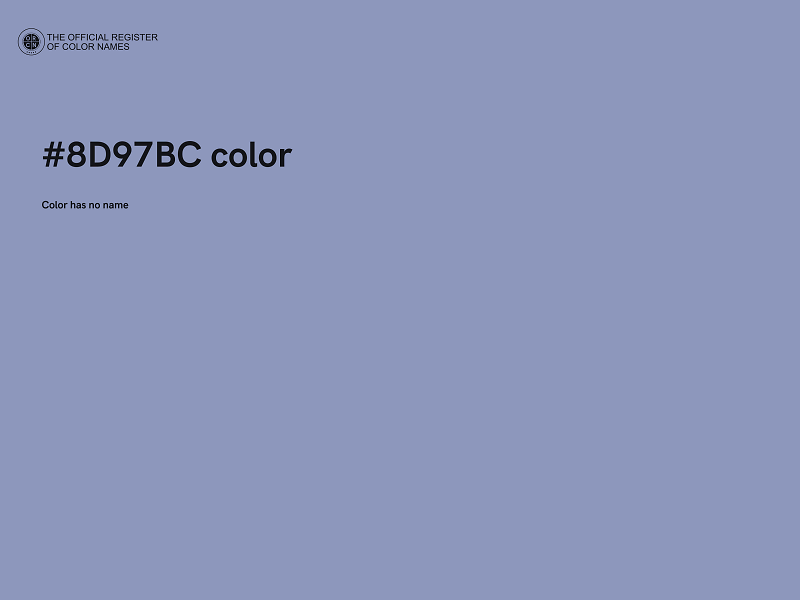 #8D97BC color image