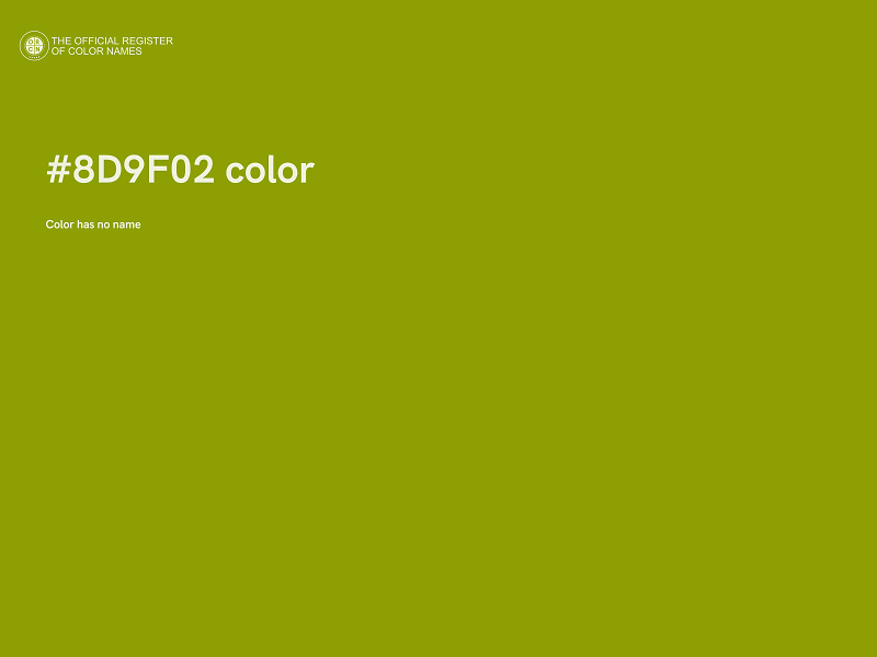 #8D9F02 color image