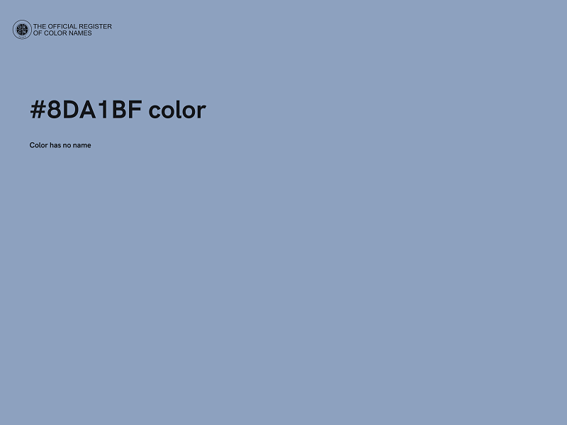 #8DA1BF color image