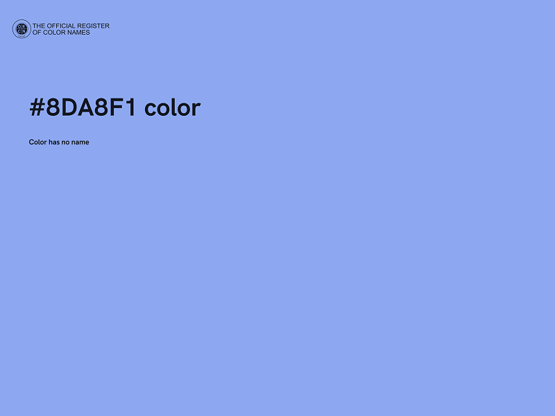 #8DA8F1 color image