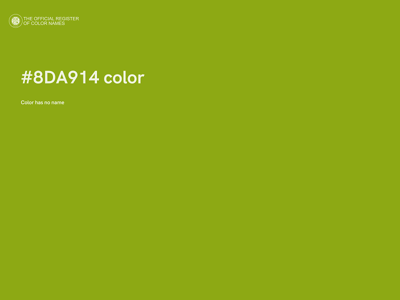 #8DA914 color image