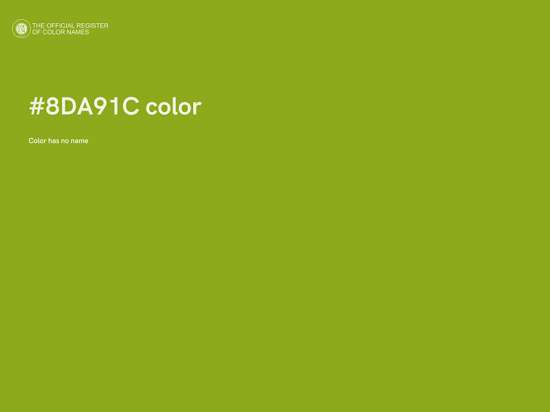 #8DA91C color image