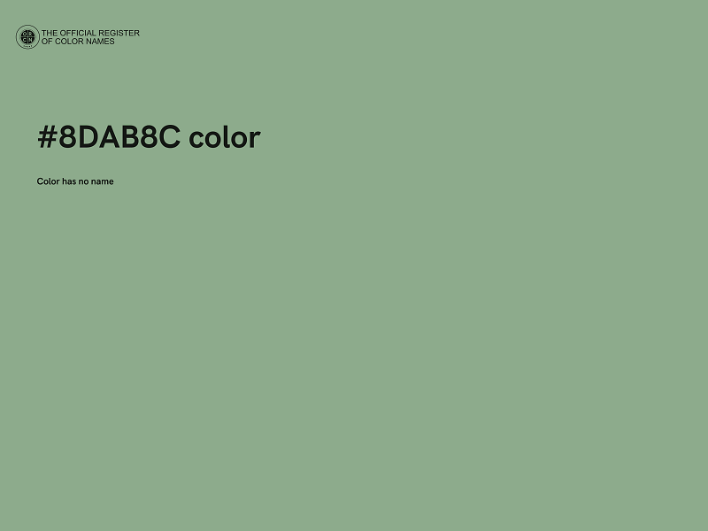 #8DAB8C color image