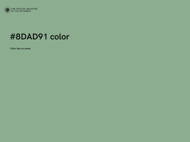 #8DAD91 color image