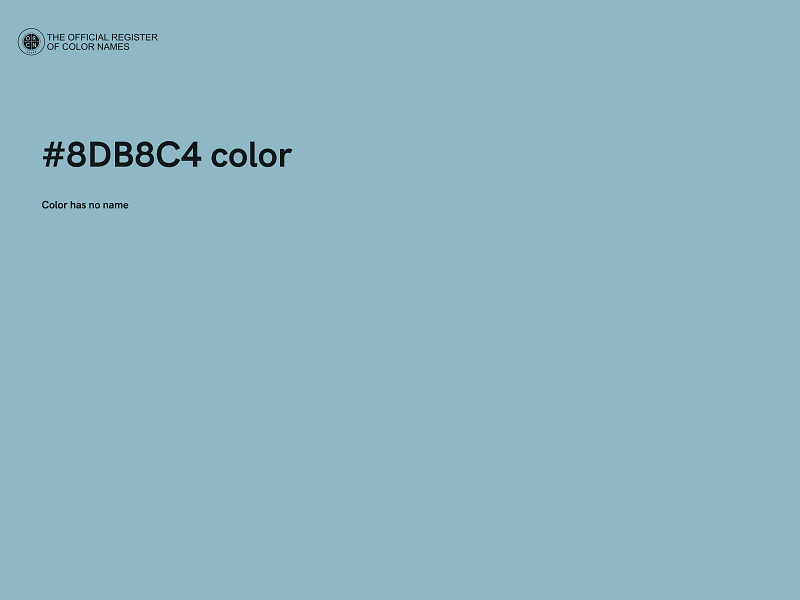 #8DB8C4 color image