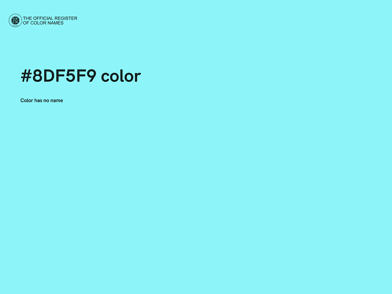 #8DF5F9 color image