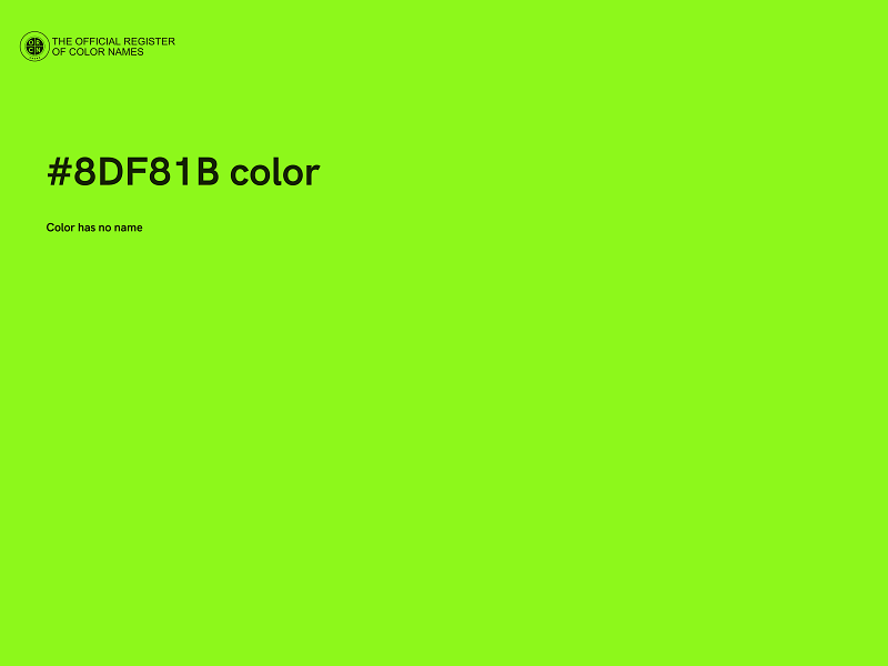 #8DF81B color image