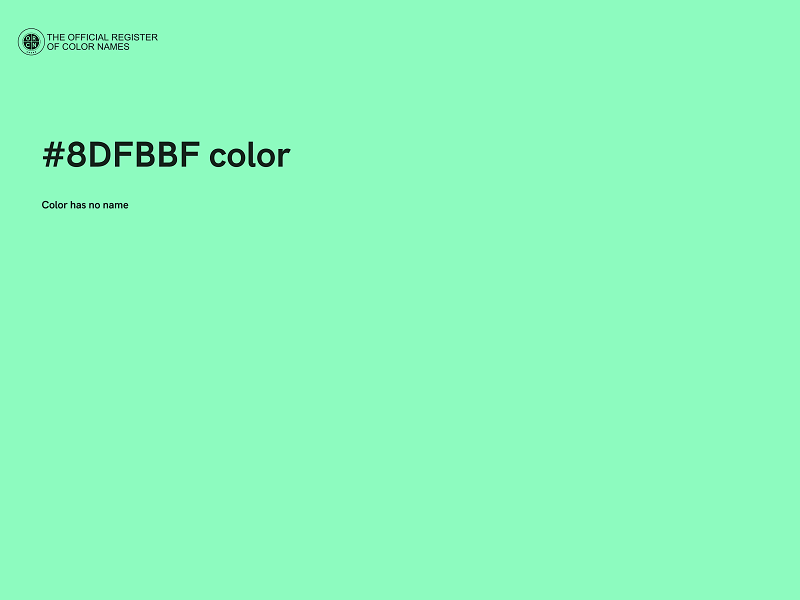 #8DFBBF color image