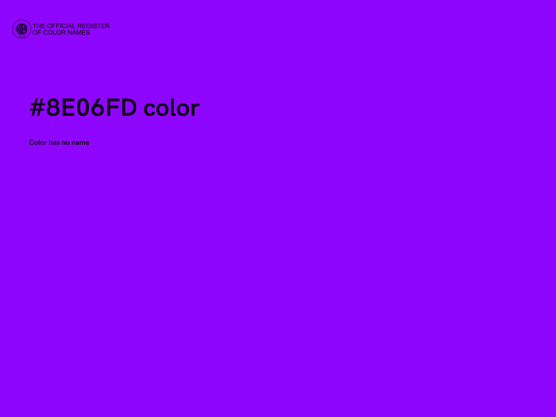 #8E06FD color image