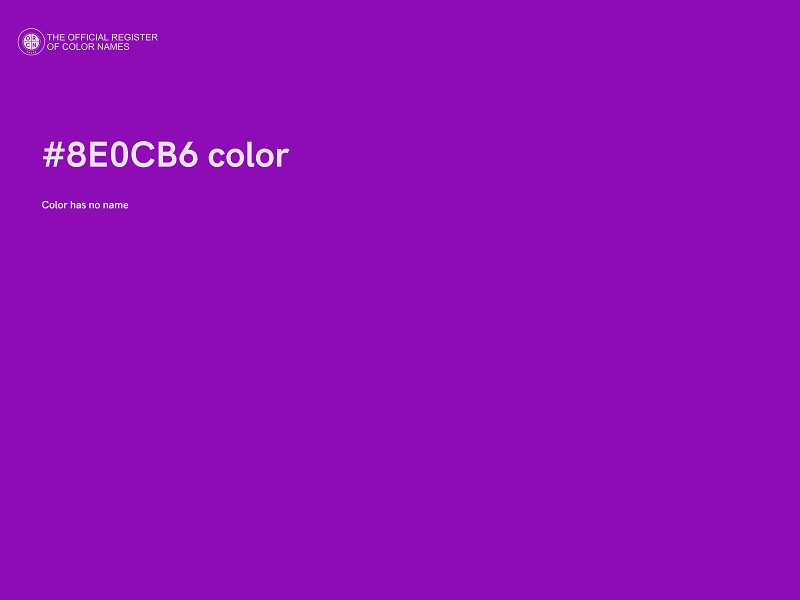 #8E0CB6 color image