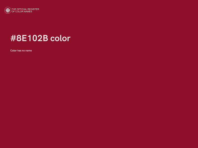 #8E102B color image