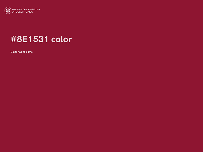 #8E1531 color image