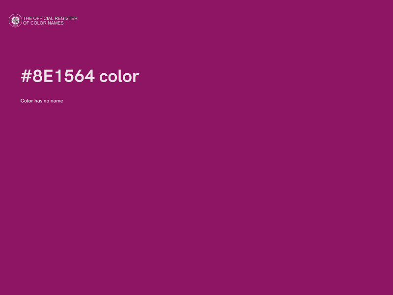 #8E1564 color image