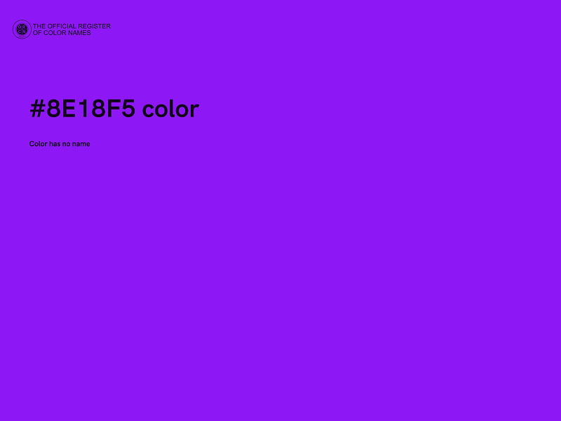 #8E18F5 color image