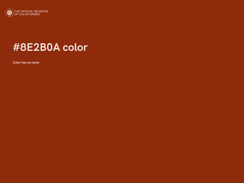 #8E2B0A color image