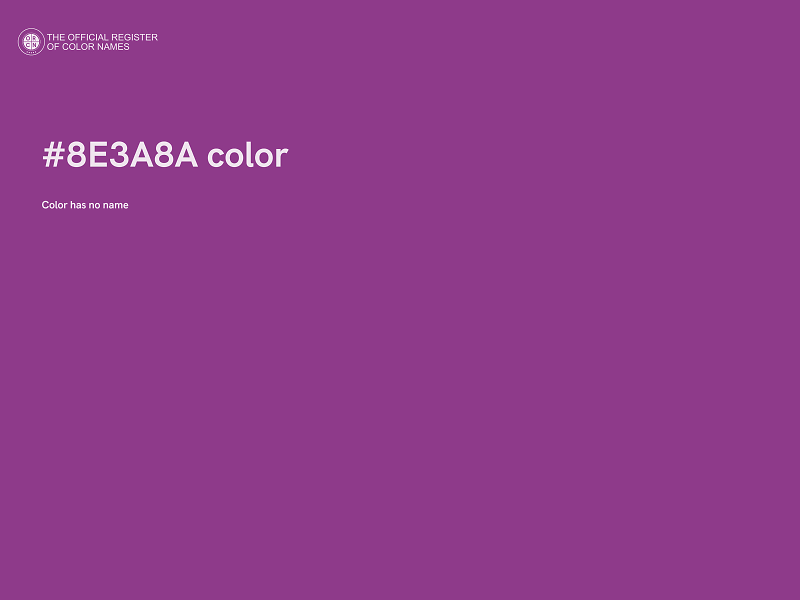 #8E3A8A color image