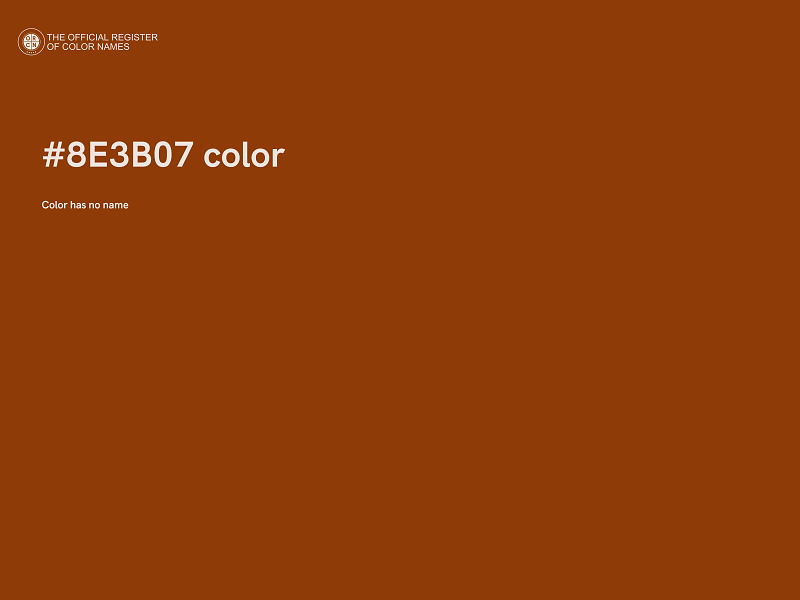 #8E3B07 color image