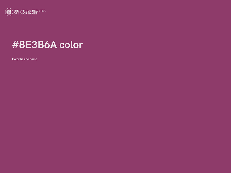 #8E3B6A color image