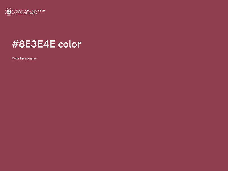 #8E3E4E color image