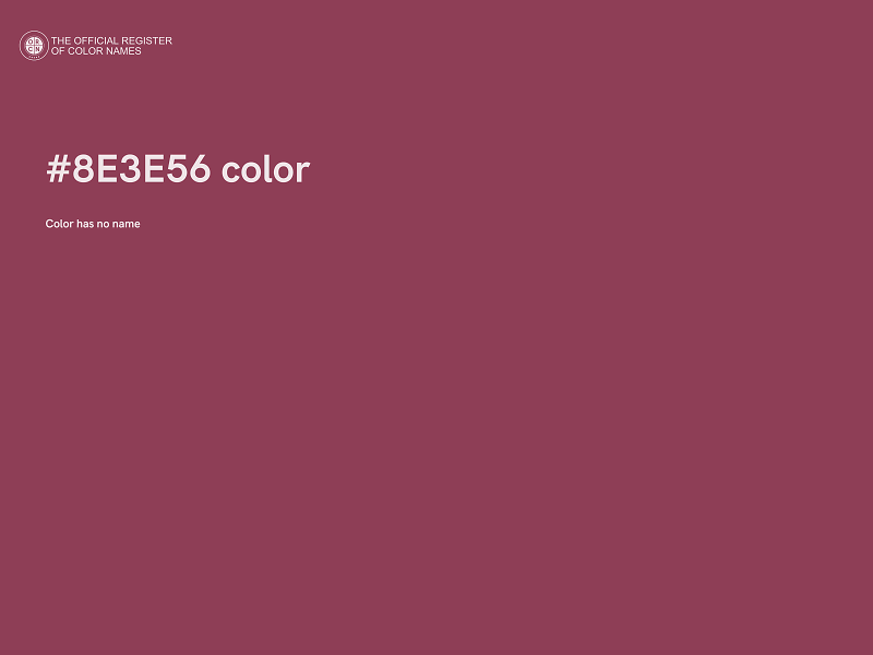 #8E3E56 color image