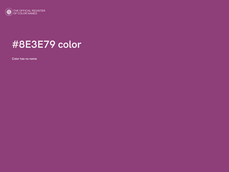 #8E3E79 color image