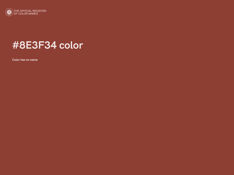 #8E3F34 color image