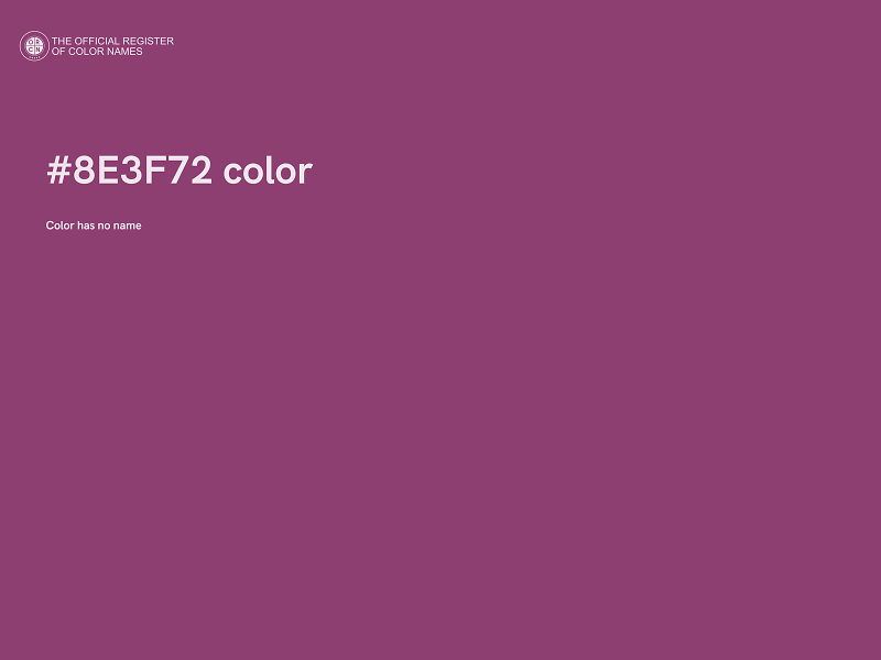 #8E3F72 color image