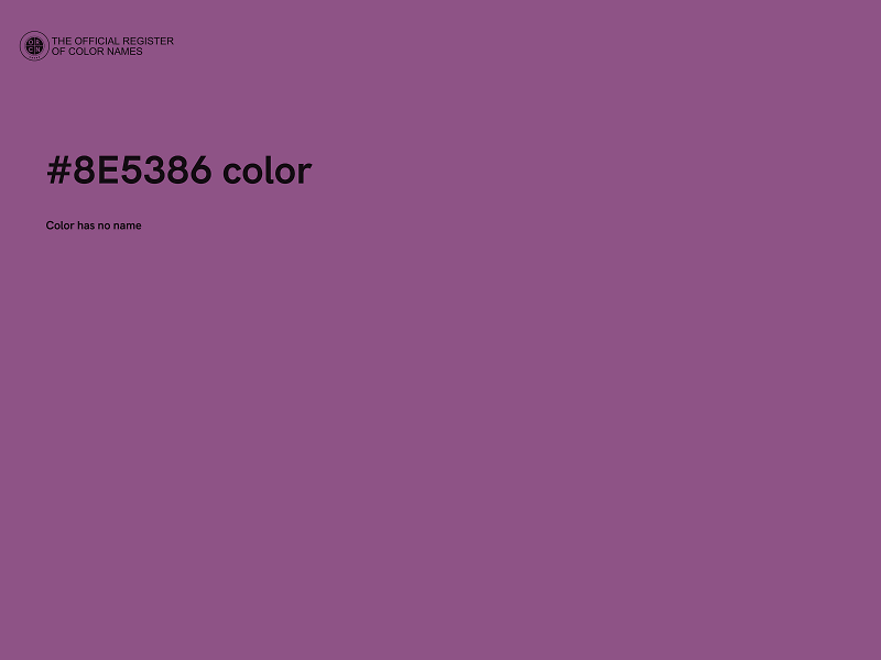 #8E5386 color image