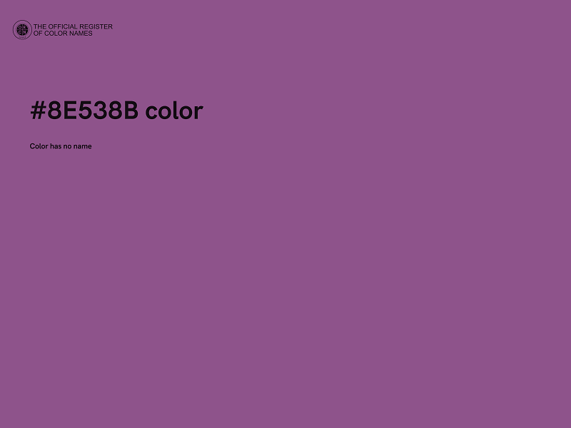 #8E538B color image