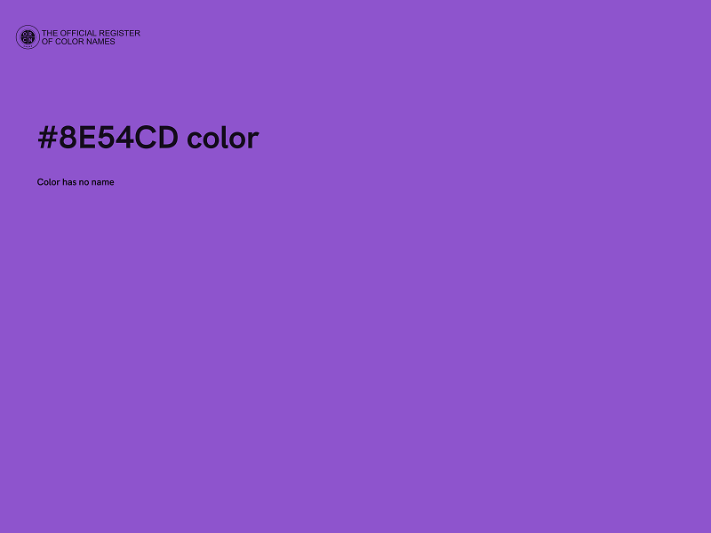 #8E54CD color image