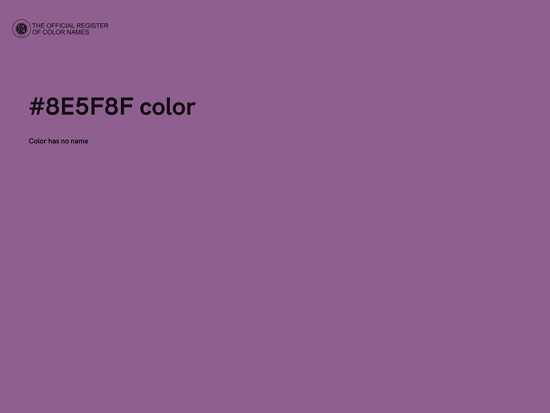 #8E5F8F color image