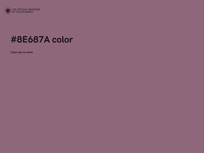 #8E687A color image