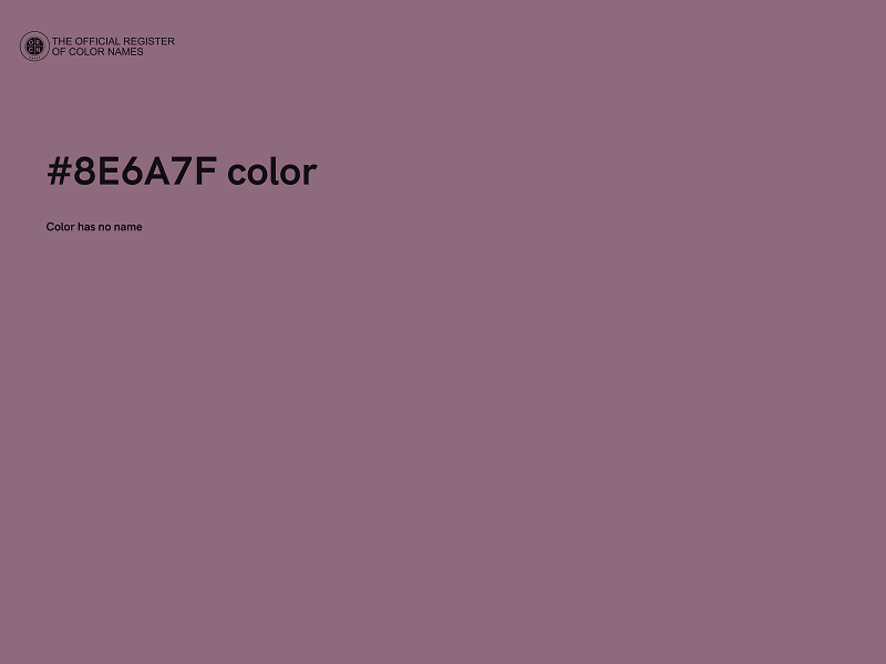 #8E6A7F color image