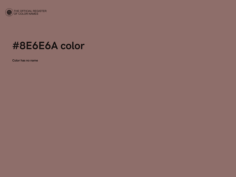 #8E6E6A color image