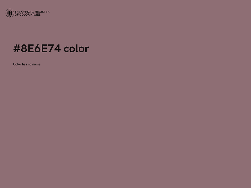 #8E6E74 color image