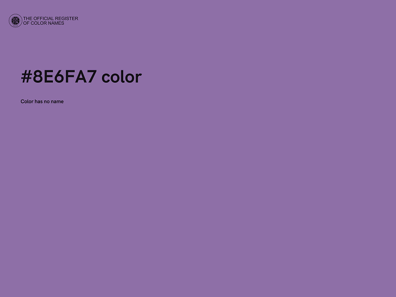 #8E6FA7 color image