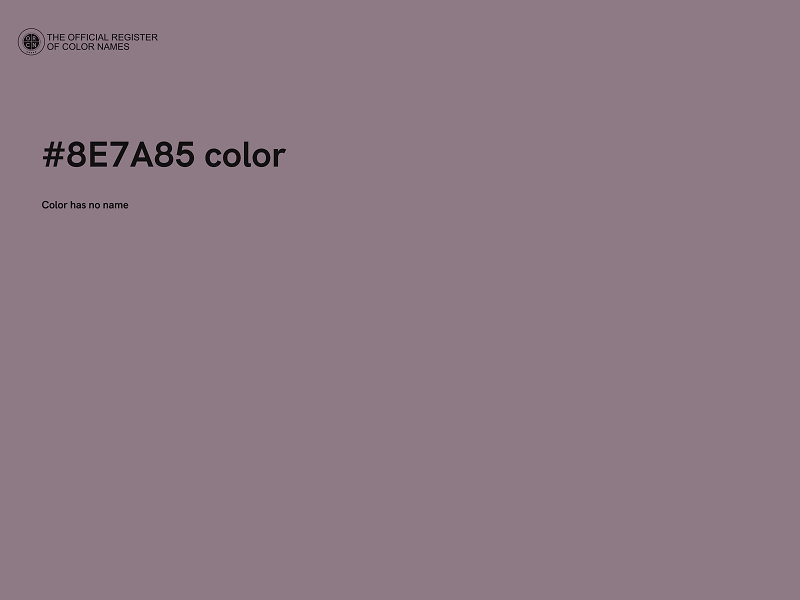 #8E7A85 color image