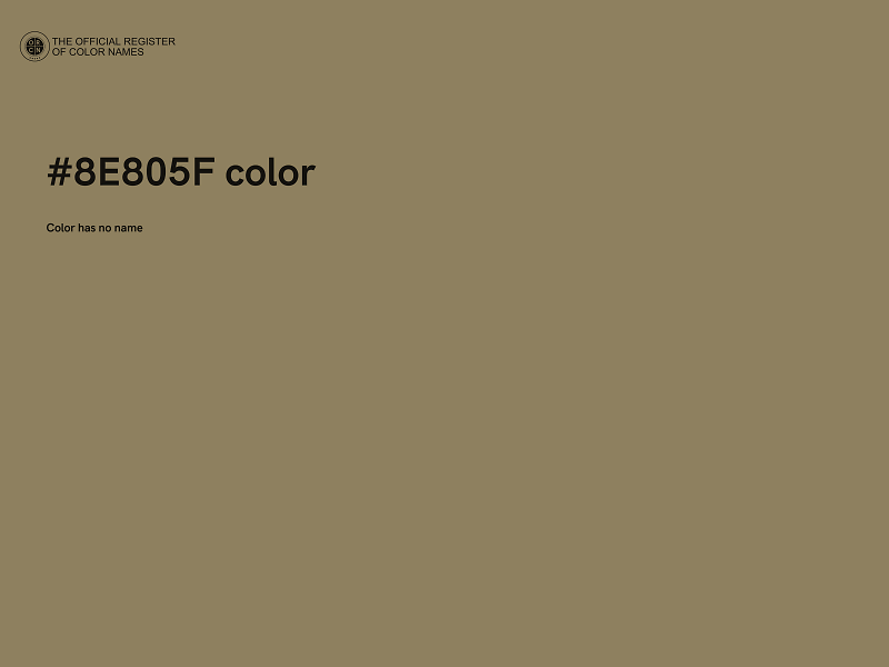 #8E805F color image