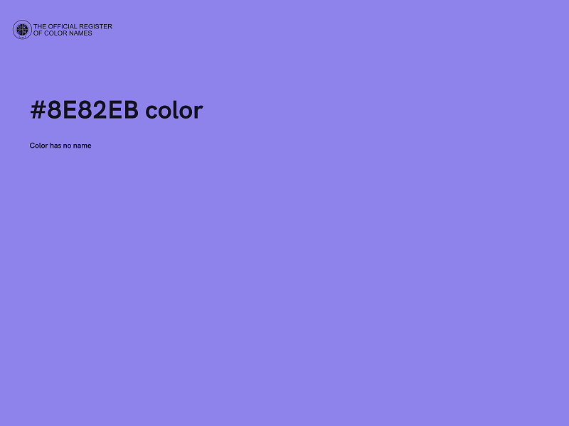 #8E82EB color image