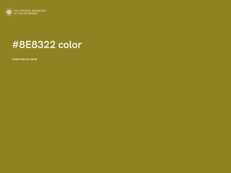 #8E8322 color image