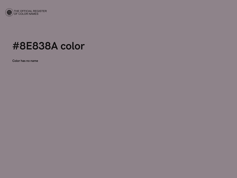 #8E838A color image