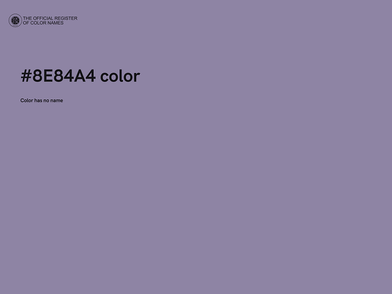 #8E84A4 color image