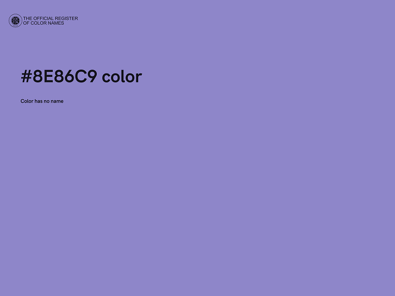 #8E86C9 color image