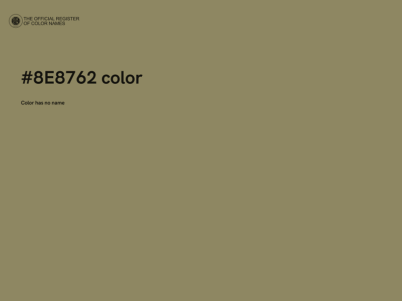 #8E8762 color image