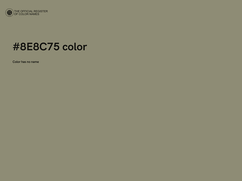 #8E8C75 color image