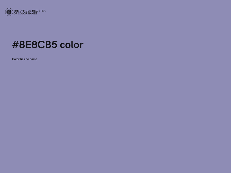 #8E8CB5 color image